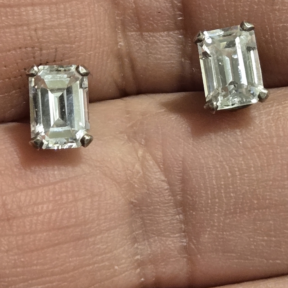 Elegant Sterling Stud Earrings